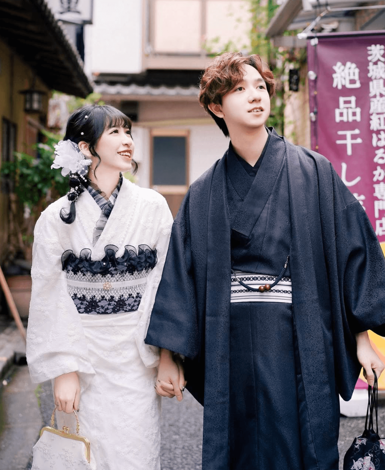 lace-and-antique-kimono-style-couple-discount-hair-styling-included